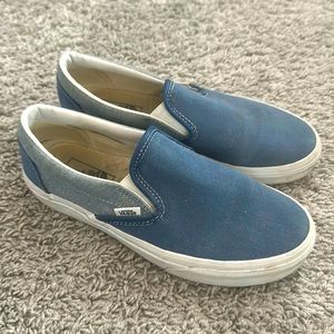 VANS BLUE SLIP-ON SHOE